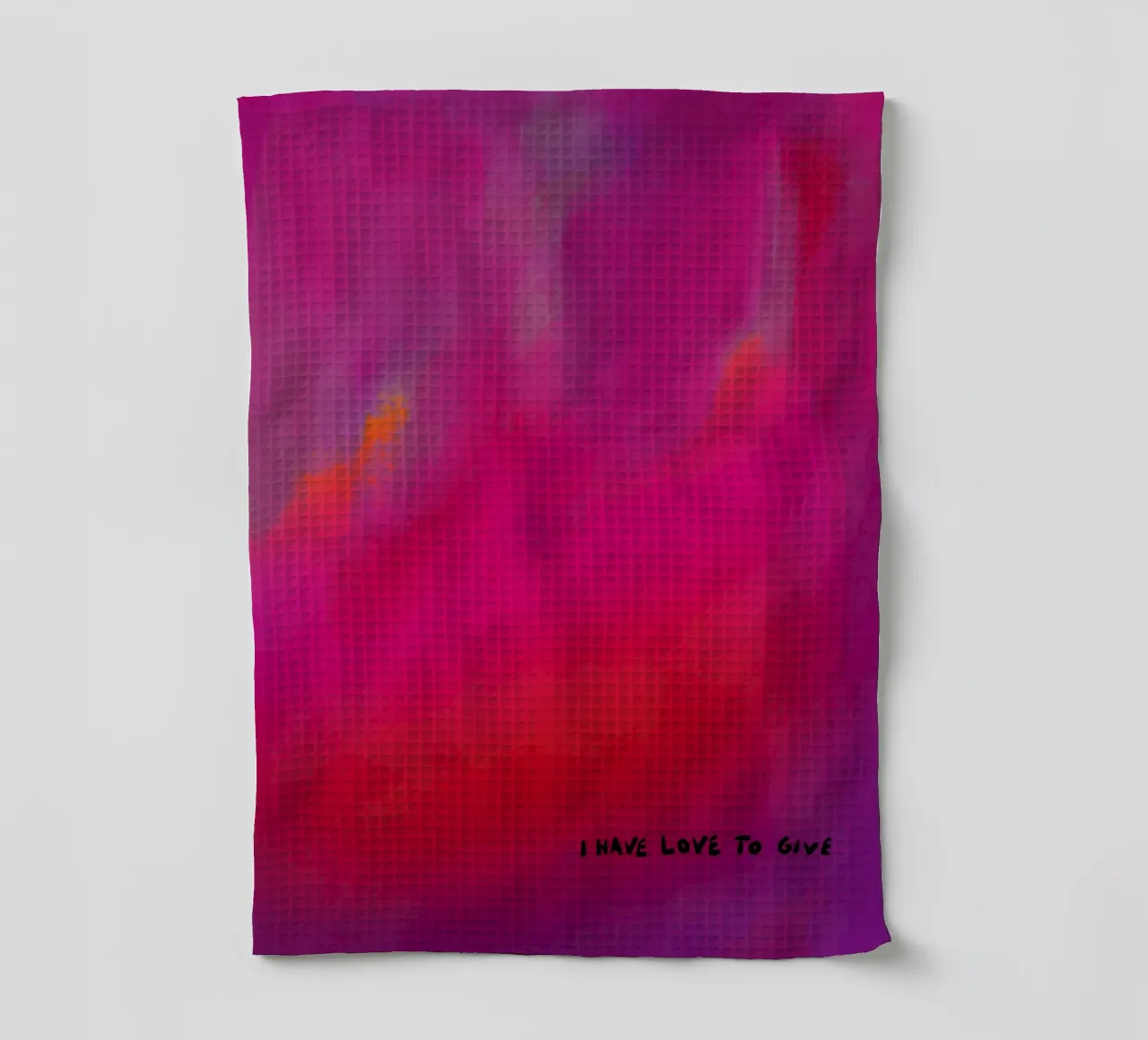 Pittura astratta - Ho amore da dare canovaccio da cucina da Illustration Raissa Oltmanns