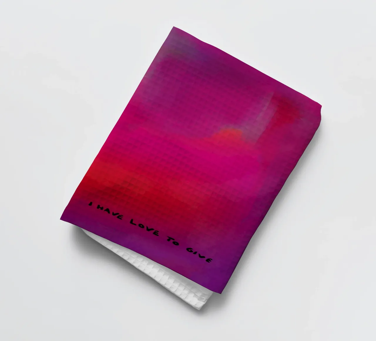 Pittura astratta - Ho amore da dare canovaccio da cucina da Illustration Raissa Oltmanns