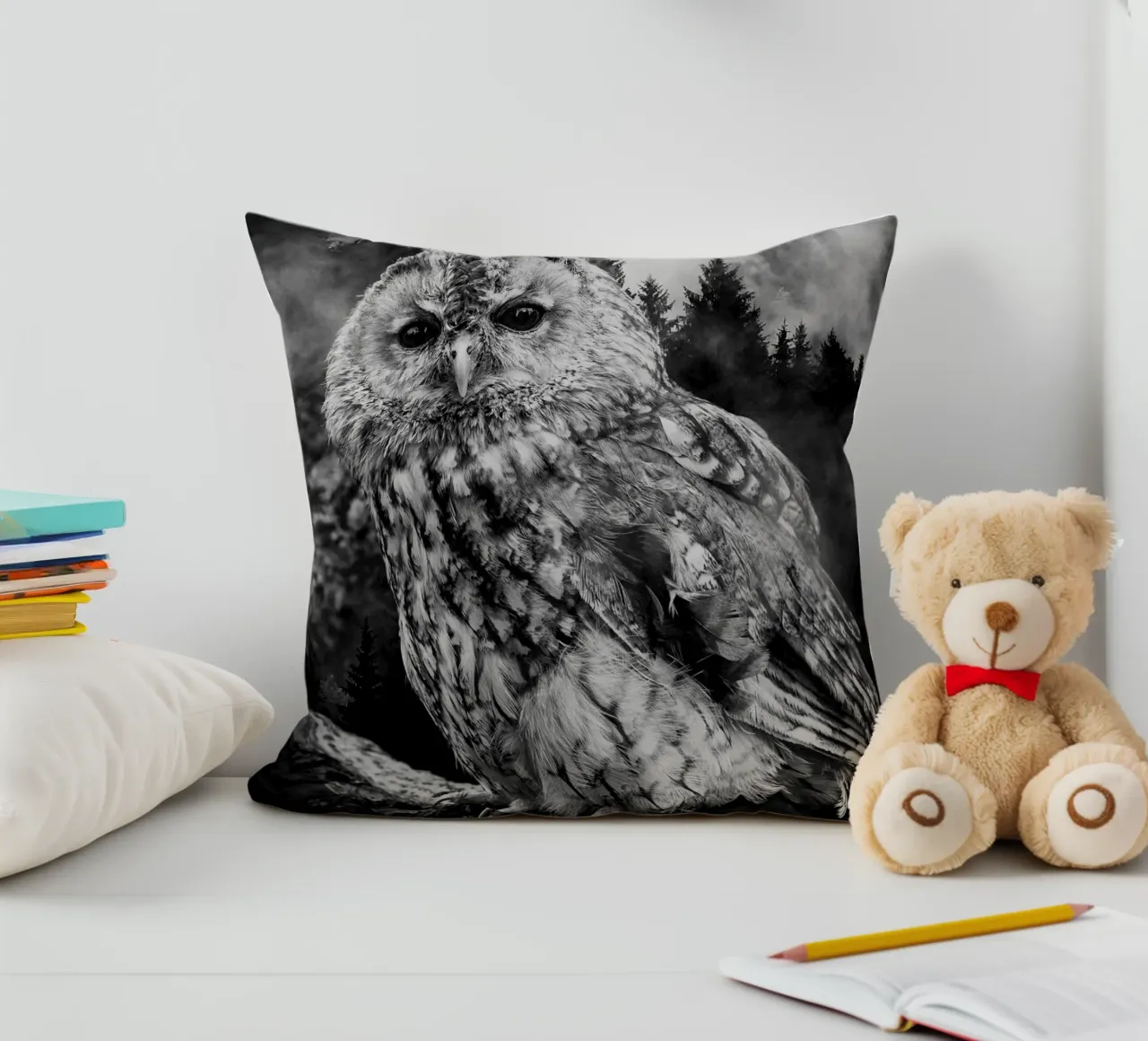 Owl Forest cuscino da Mateo