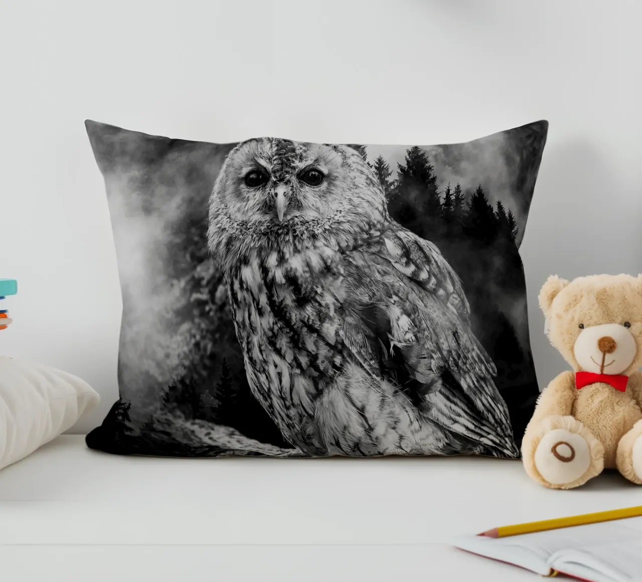 Owl Forest cuscino da Mateo