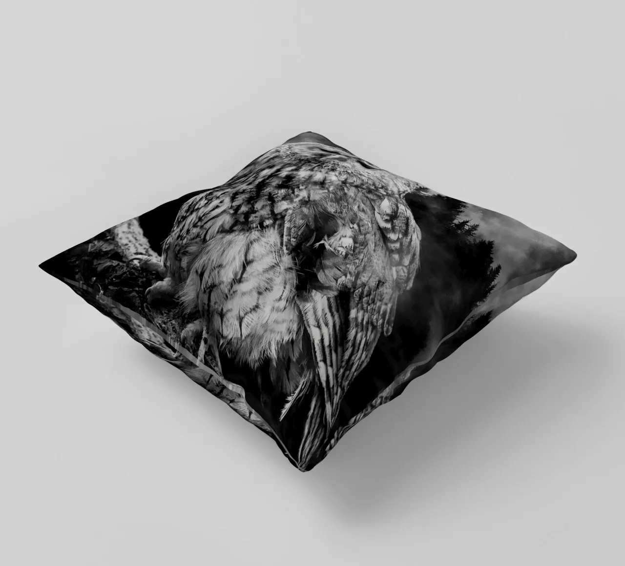 Owl Forest cuscino da Mateo