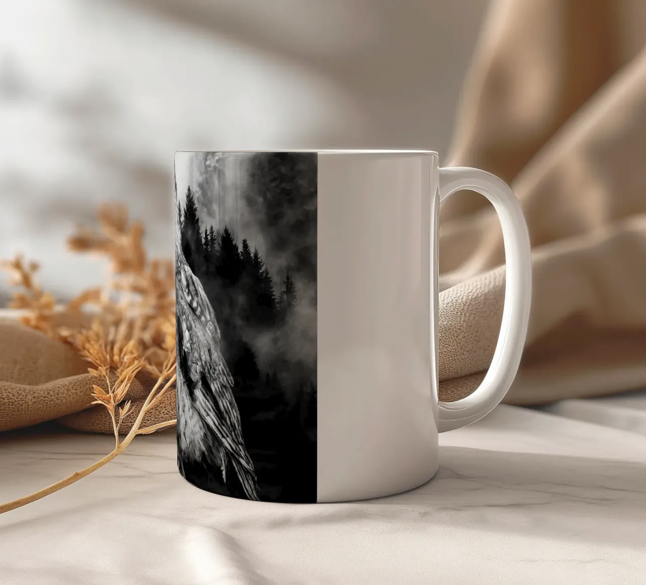 Owl Forest tazza in ceramica da Mateo