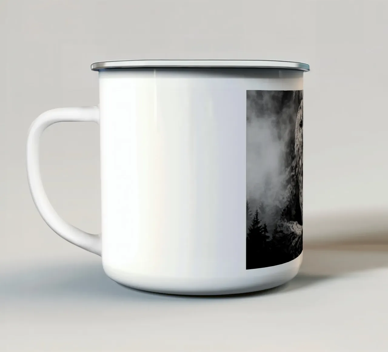 Owl Forest tazza in smalto da Mateo