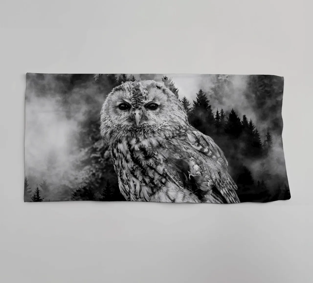 Owl Forest asciugamano da bagno da Mateo