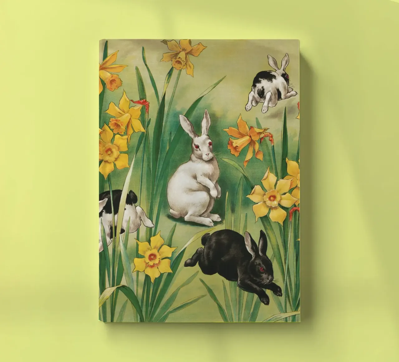 jumping rabbits notebook by vintageshop