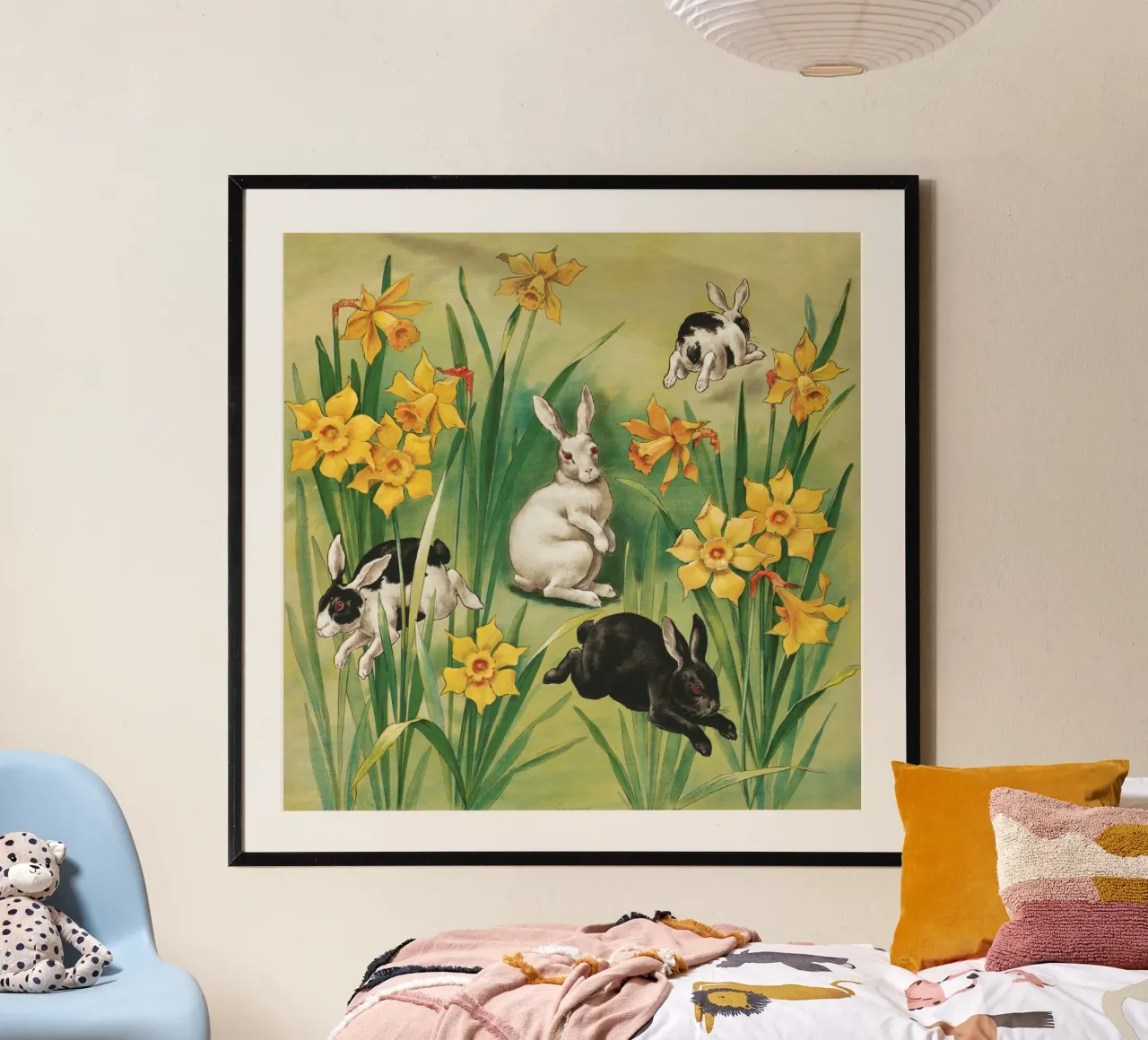 jumping rabbits carta hahnemühle da vintageshop