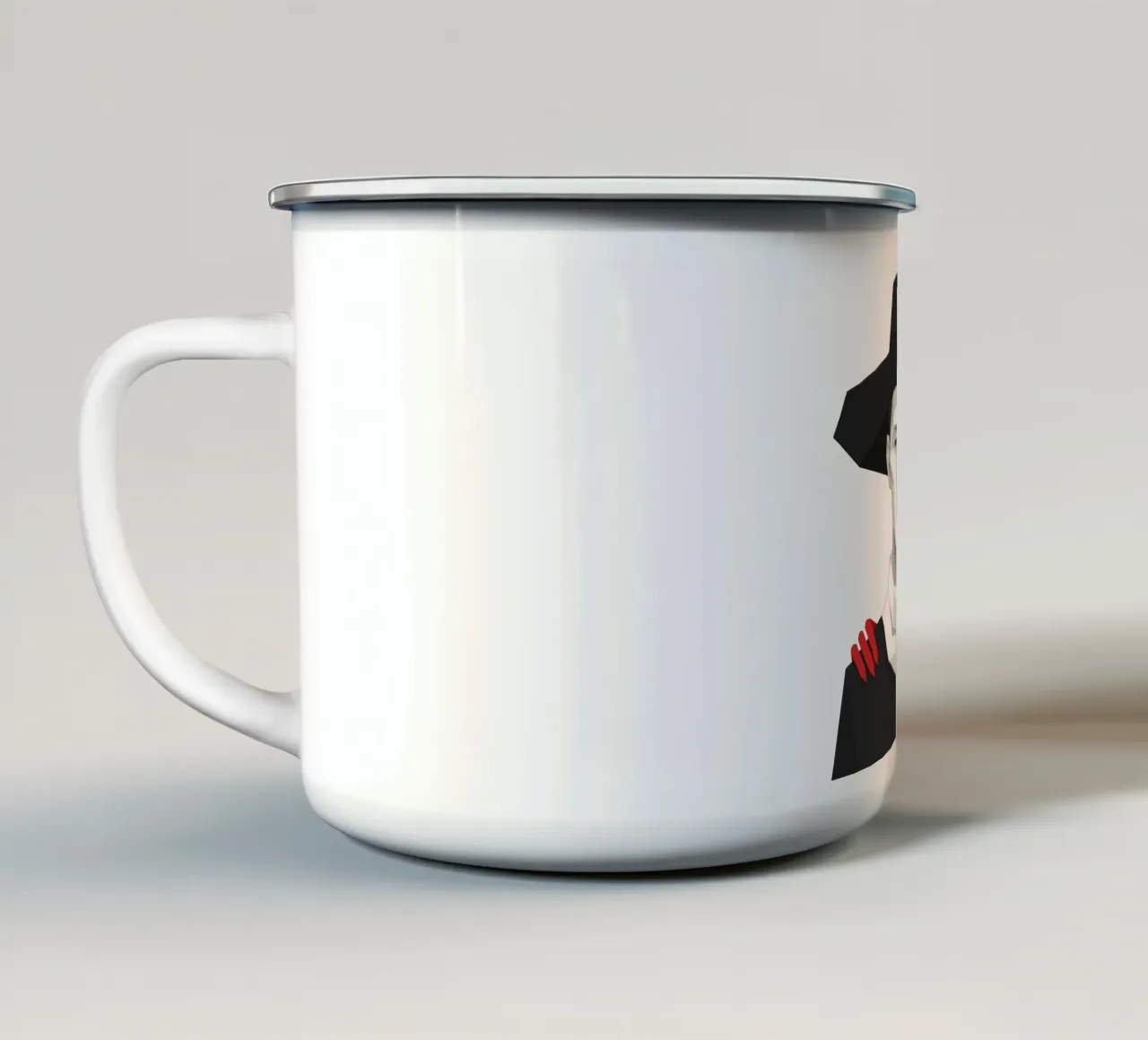 Il Discepolo del Diavolo Lowpoly tazza in smalto da Low Profile