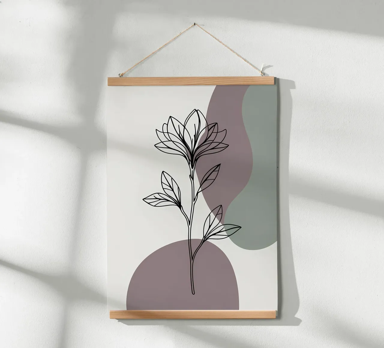 Dessin au trait minimaliste d'une seule fleur d'azalée hahnemühle de Bloom And Brush