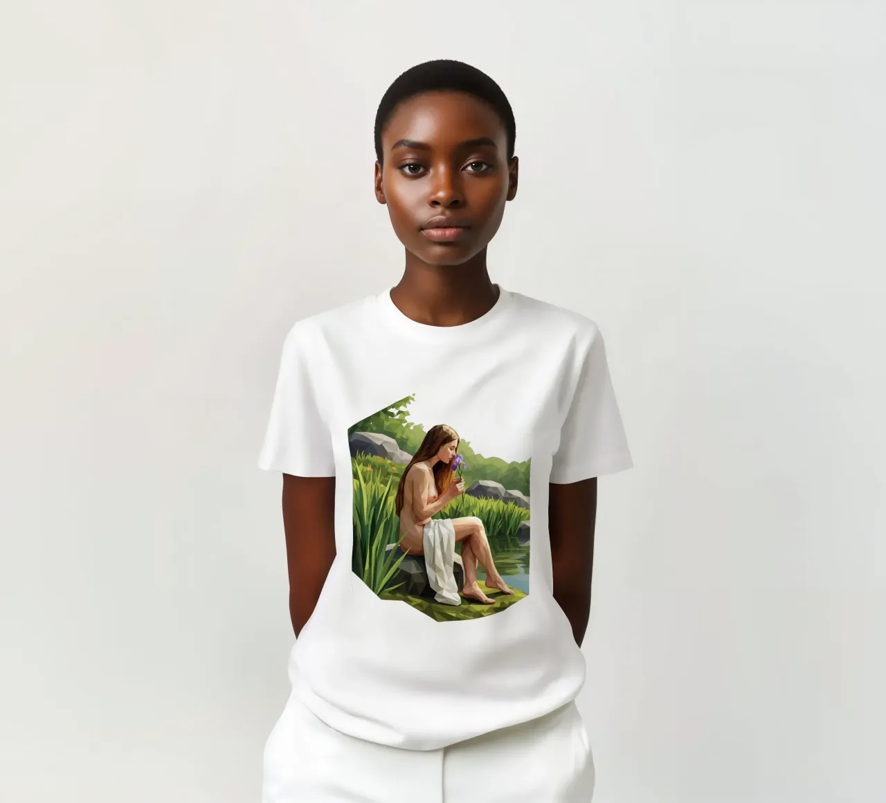 L'iris profumata Lowpoly t-shirt da Low Profile