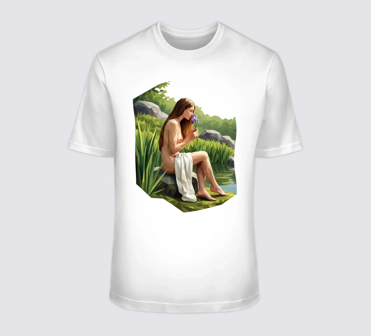 L'iris profumata Lowpoly t-shirt da Low Profile