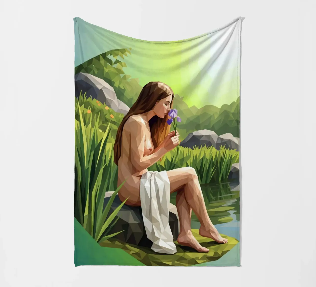 L'iris profumata Lowpoly coperta in pile da Low Profile