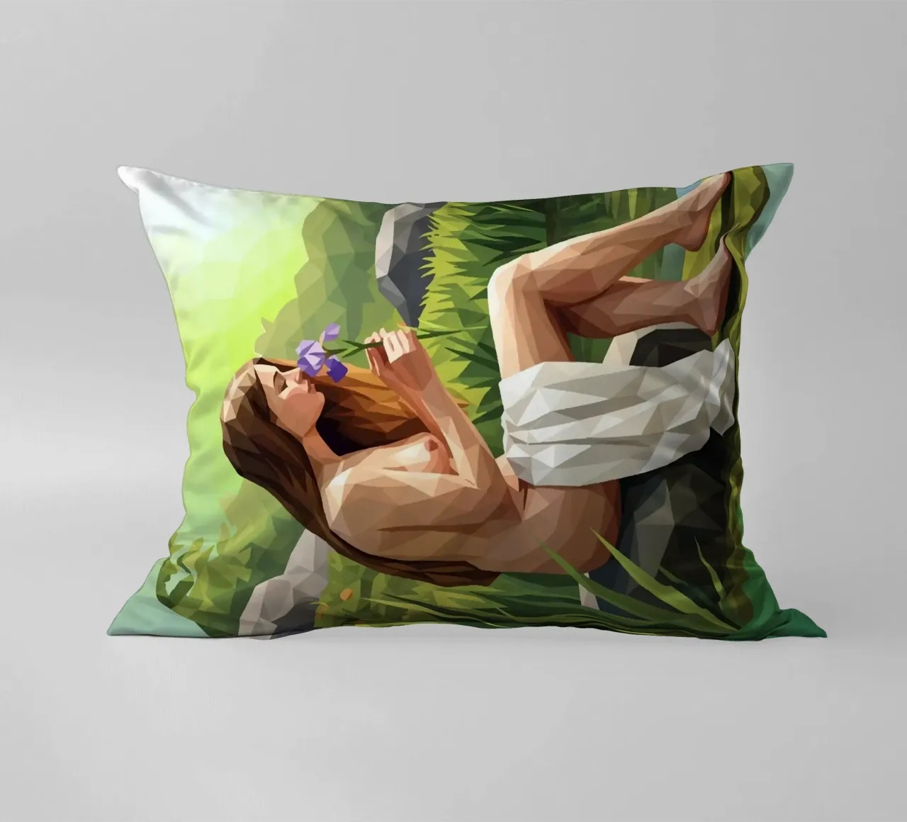 L'iris profumata Lowpoly cuscino da Low Profile