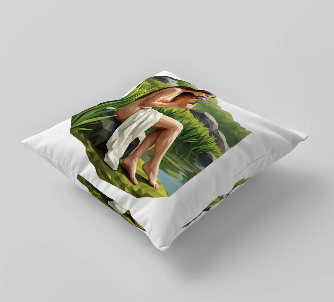 L'iris profumata Lowpoly cuscino da Low Profile