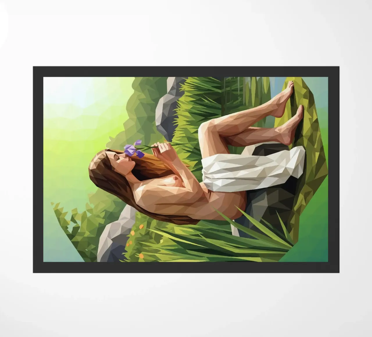 L'iris profumata Lowpoly zerbino da Low Profile