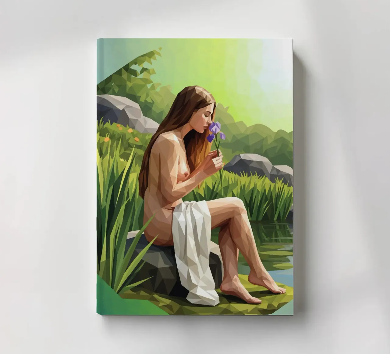 The Fragrant Iris Lowpoly notebook by Low Profile
