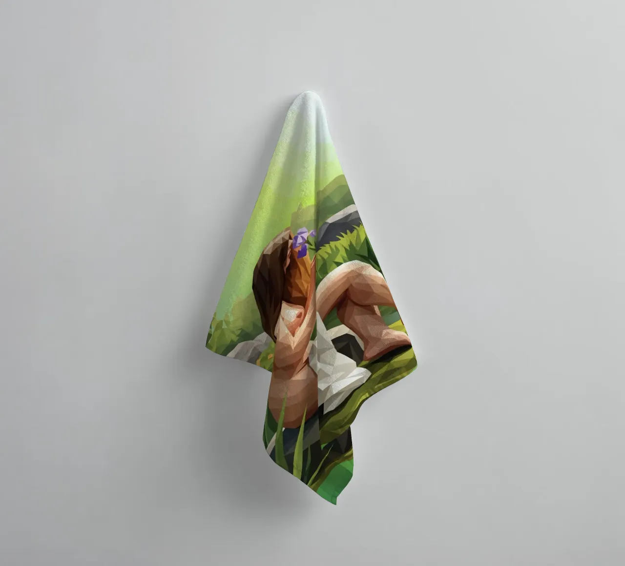 L'iris profumata Lowpoly asciugamano da bagno da Low Profile