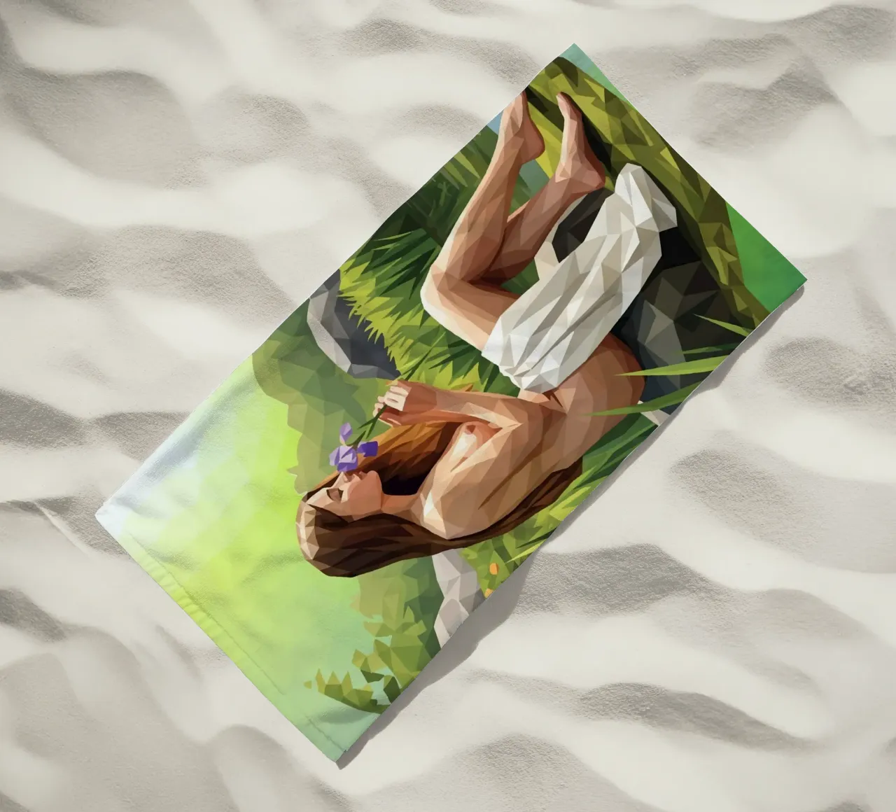 L'iris profumata Lowpoly telo mare da Low Profile