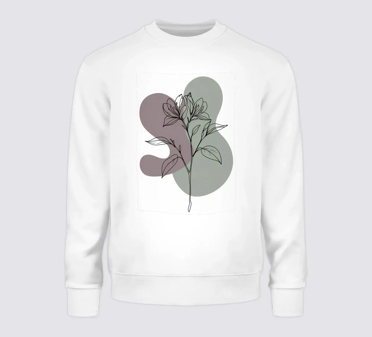 Dessin au trait minimaliste d'une seule fleur d'azalée sweat de Bloom And Brush