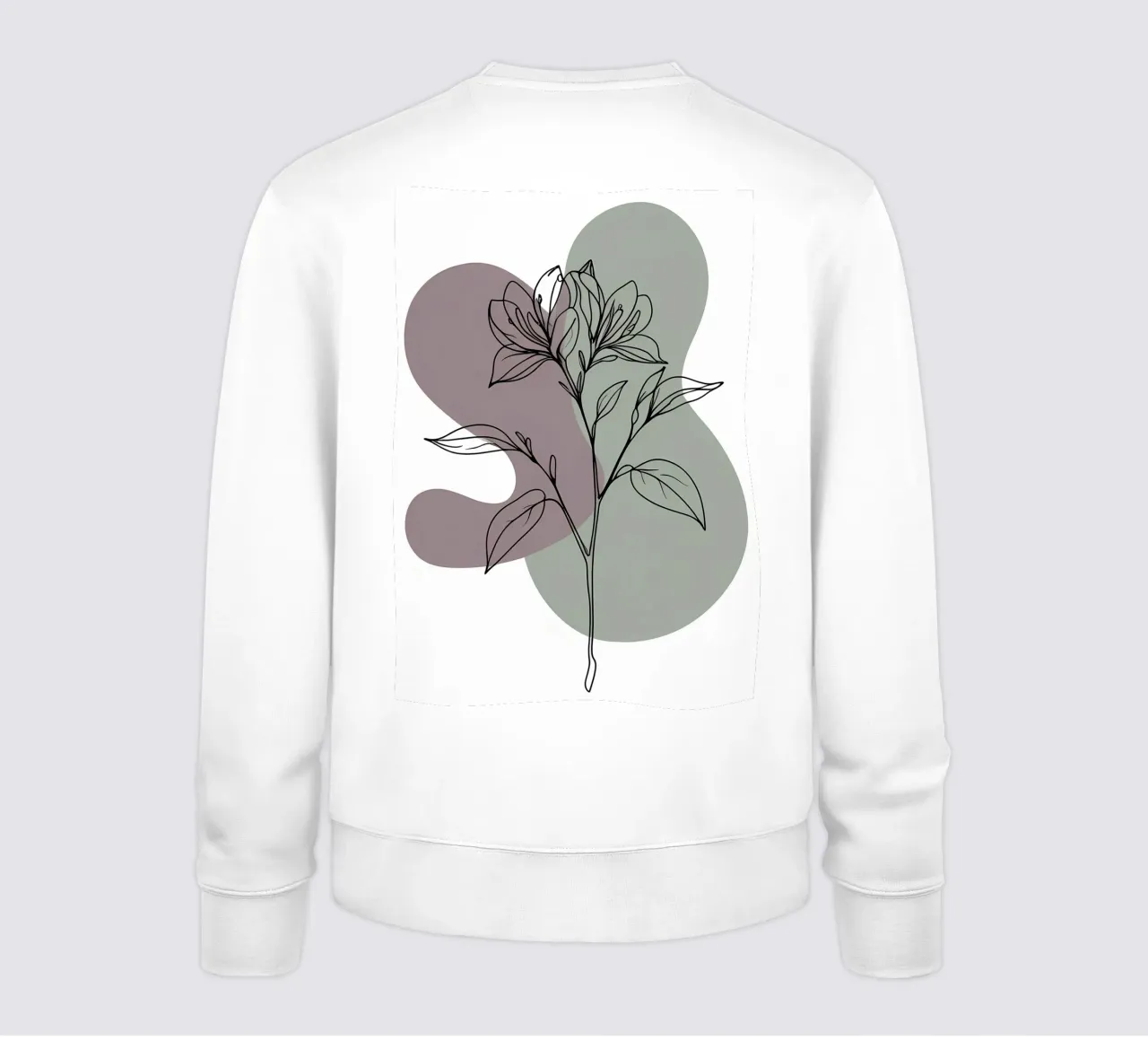 Dessin au trait minimaliste d'une seule fleur d'azalée sweat de Bloom And Brush