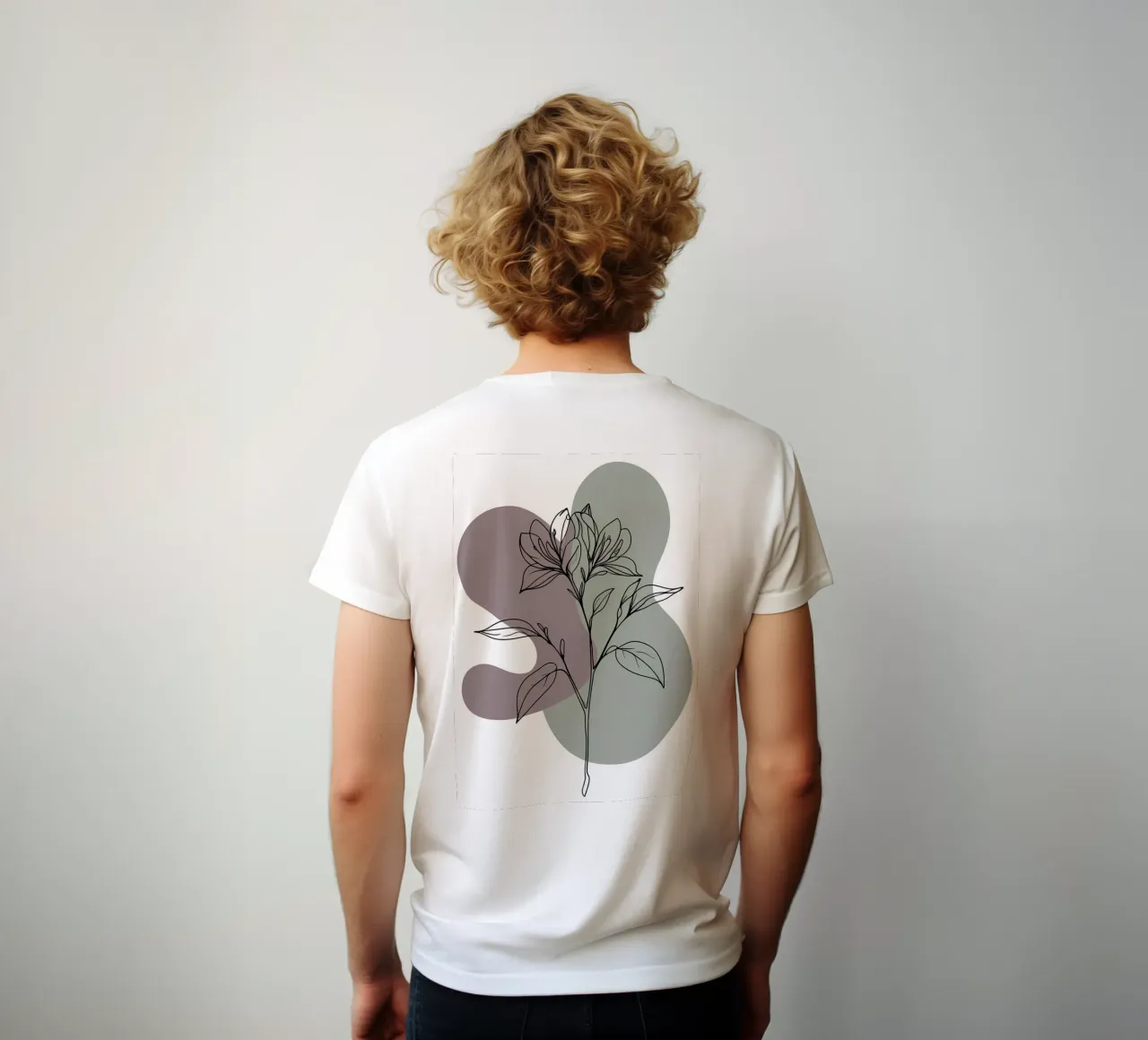 Dessin au trait minimaliste d'une seule fleur d'azalée t-shirt de Bloom And Brush