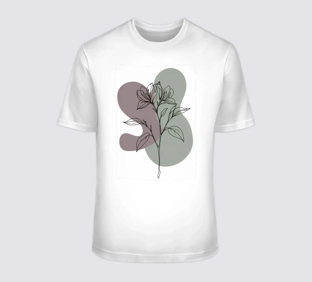 Dessin au trait minimaliste d'une seule fleur d'azalée t-shirt de Bloom And Brush