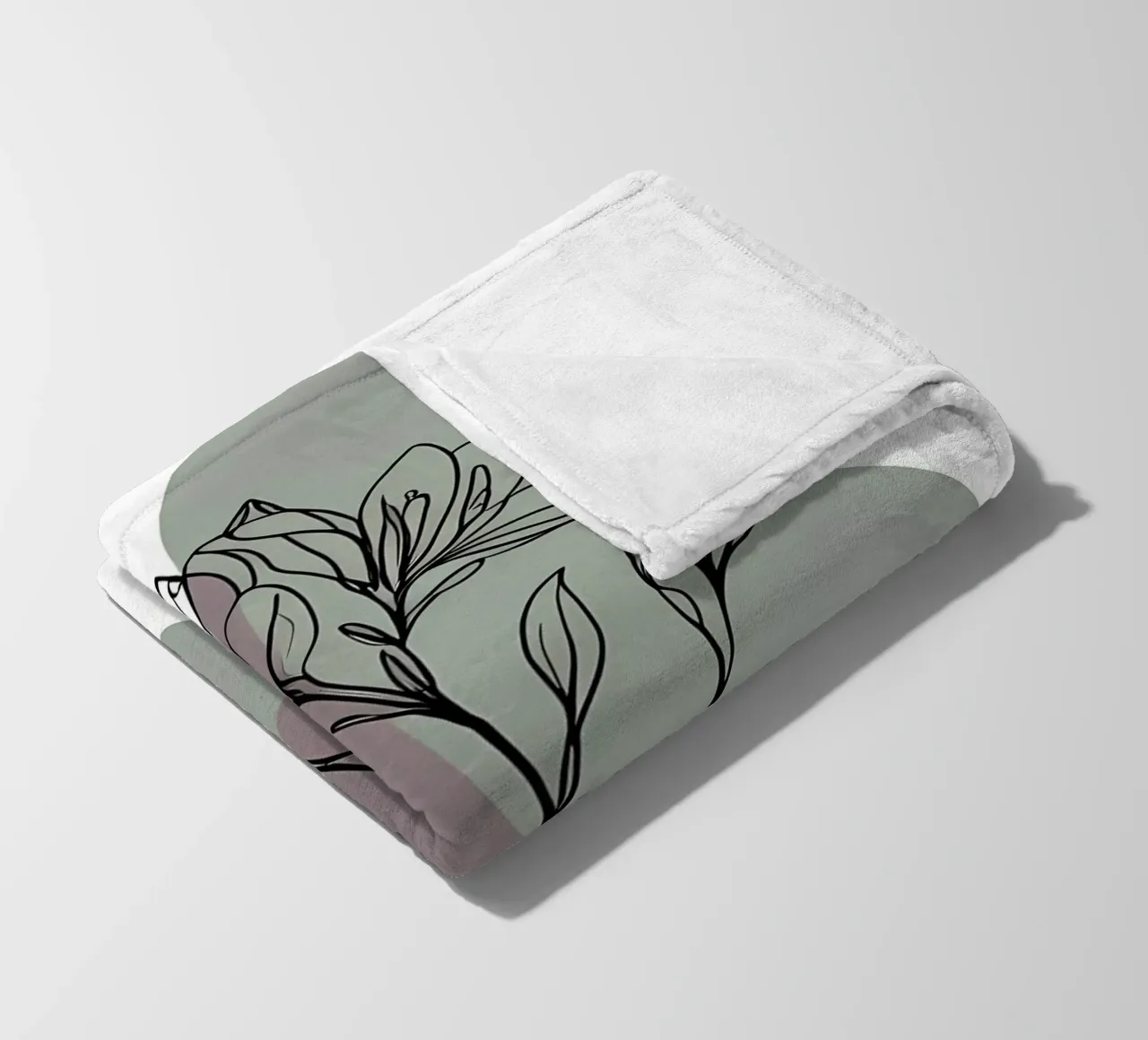 Line art minimalista di un singolo fiore di azalea coperta in pile da Bloom And Brush