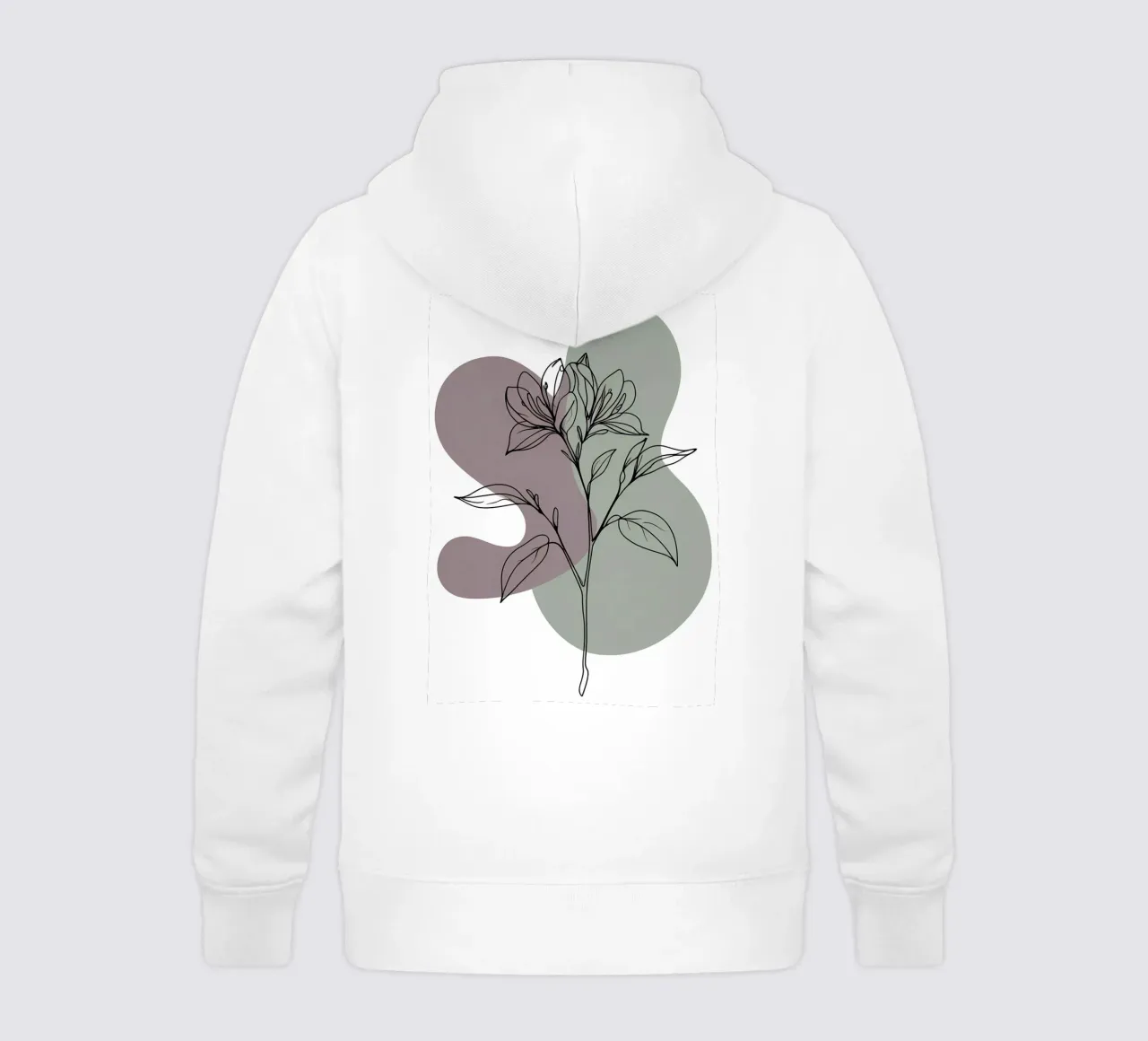 Line art minimalista di un singolo fiore di azalea felpa bambino con cappuccio da Bloom And Brush