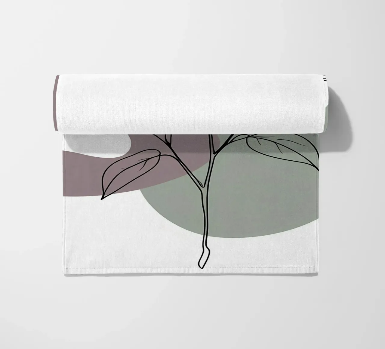 Line art minimalista di un singolo fiore di azalea telo mare da Bloom And Brush