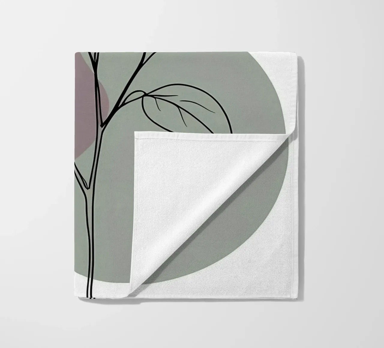 Line art minimalista di un singolo fiore di azalea telo mare da Bloom And Brush