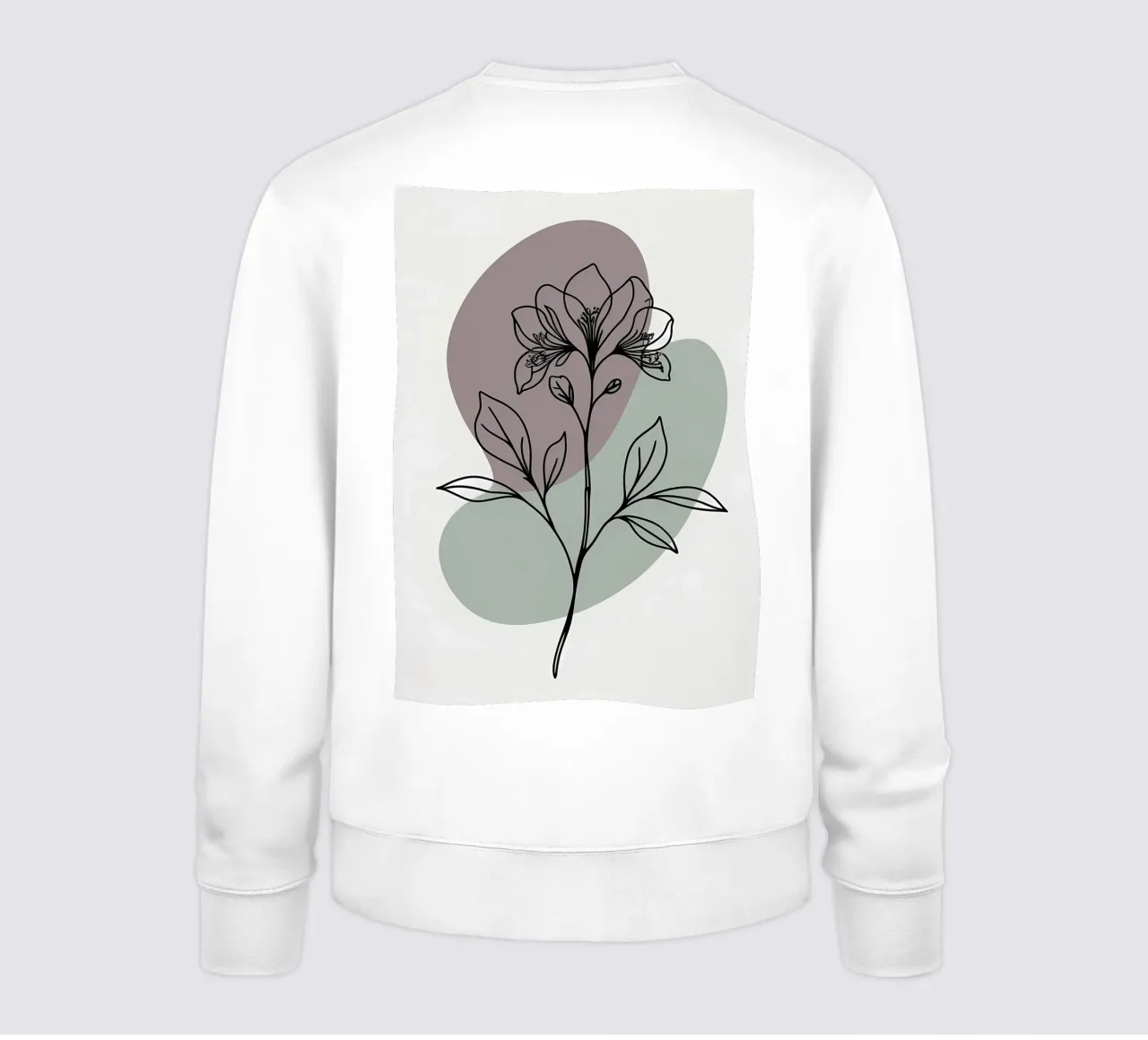 Dessin au trait minimaliste d'une seule fleur d'azalée sweat de Bloom And Brush