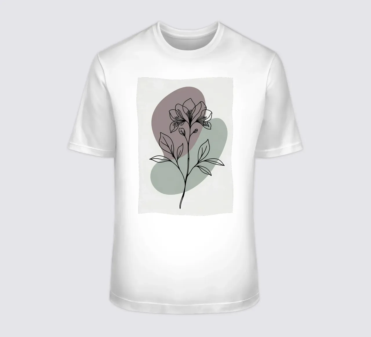 Line art minimalista di un singolo fiore di azalea t-shirt da Bloom And Brush