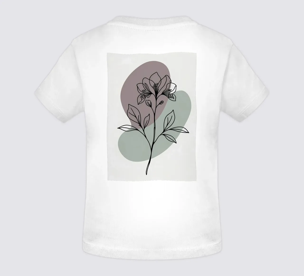 Line art minimalista di un singolo fiore di azalea maglietta neonato da Bloom And Brush