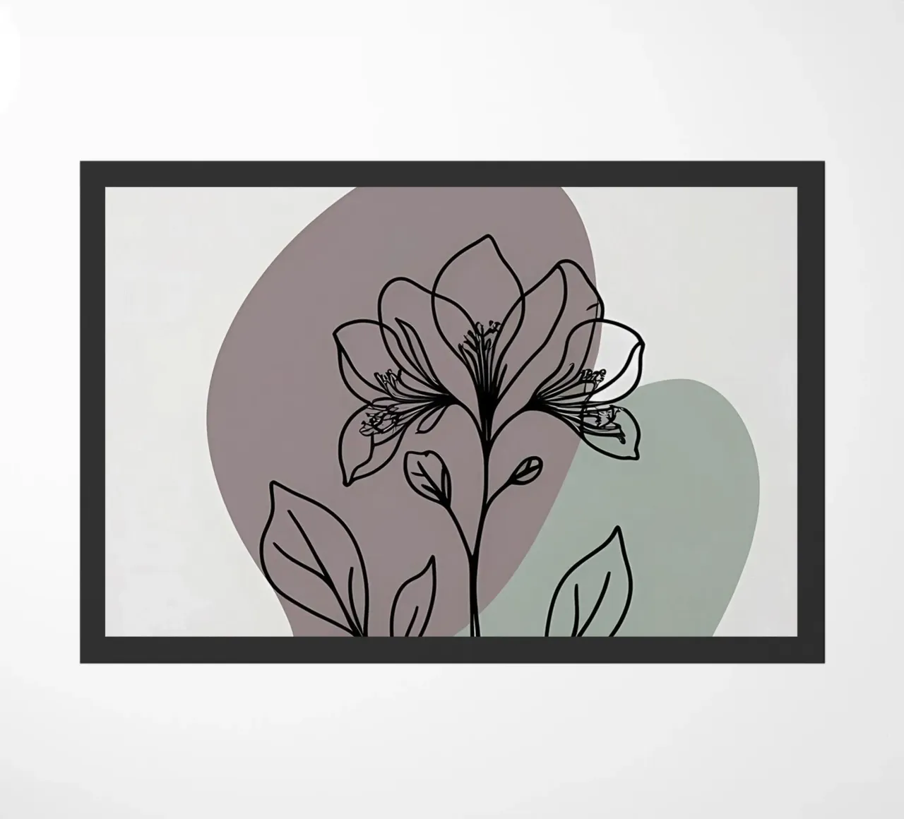 Line art minimalista di un singolo fiore di azalea zerbino da Bloom And Brush