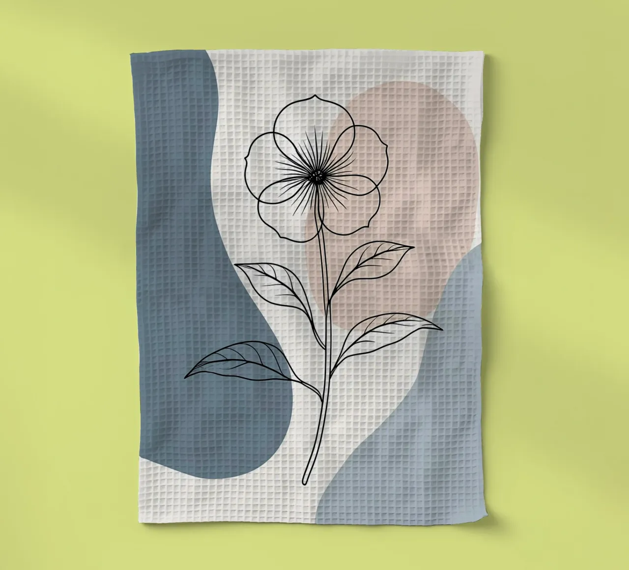 Dessin au trait minimaliste d'une seule fleur de bégonia torchon de Bloom And Brush