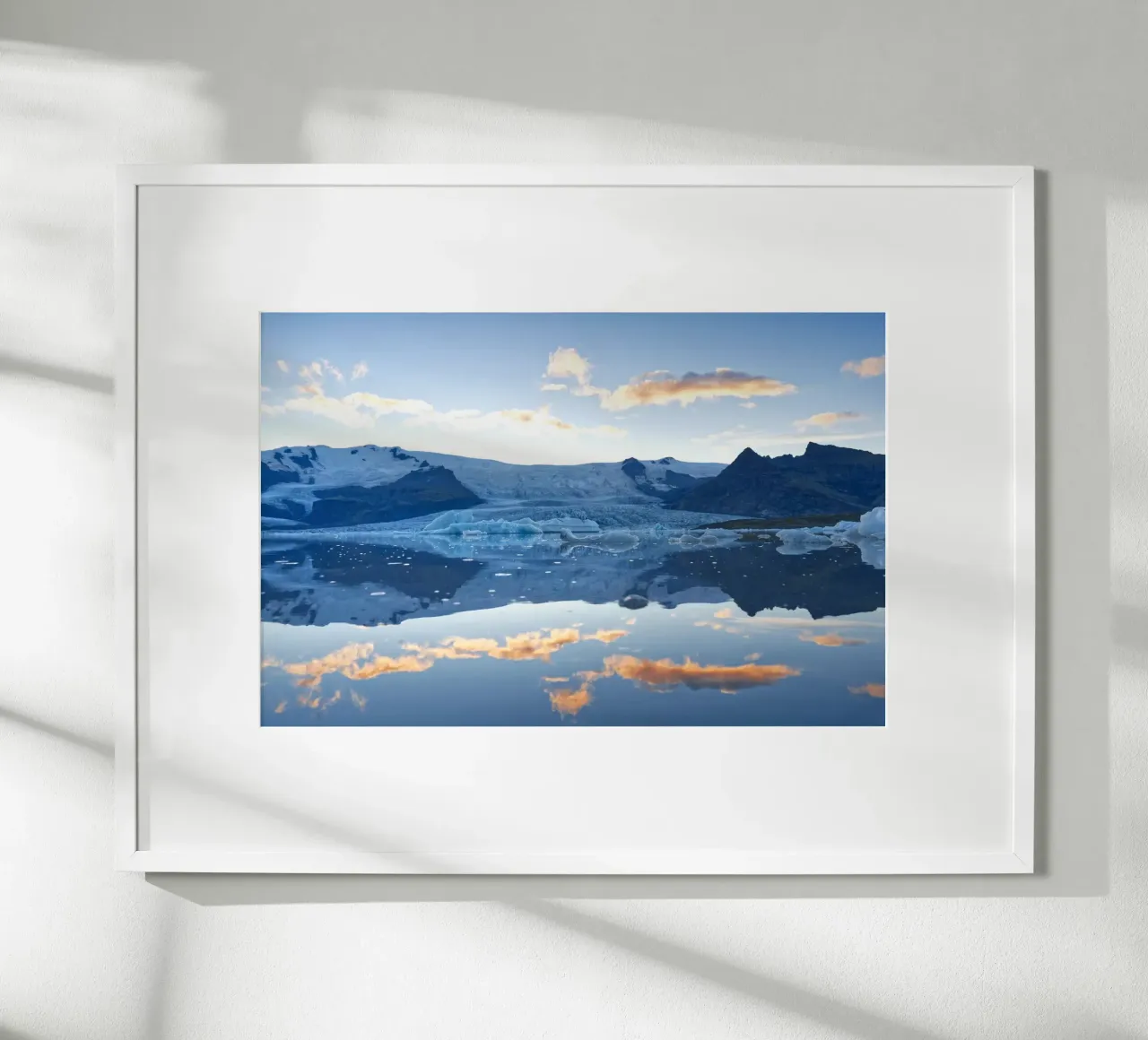 Laguna del ghiacciaio in Islanda carta hahnemühle da Fjöllart