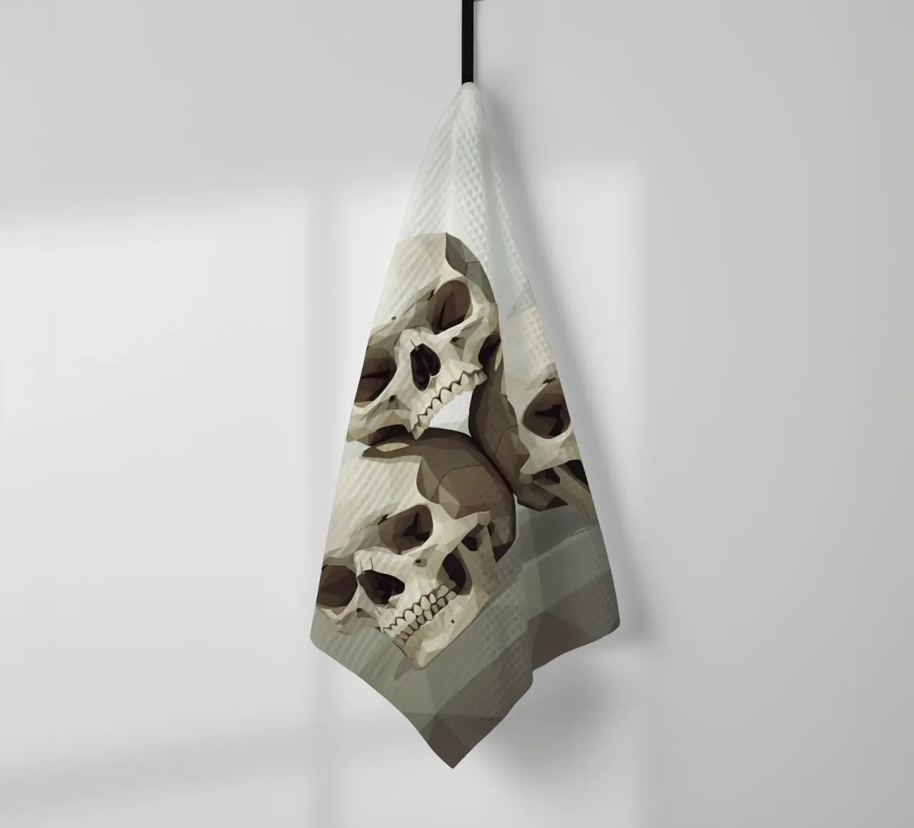 Pyramide de crânes Low Poly torchon de Low Profile