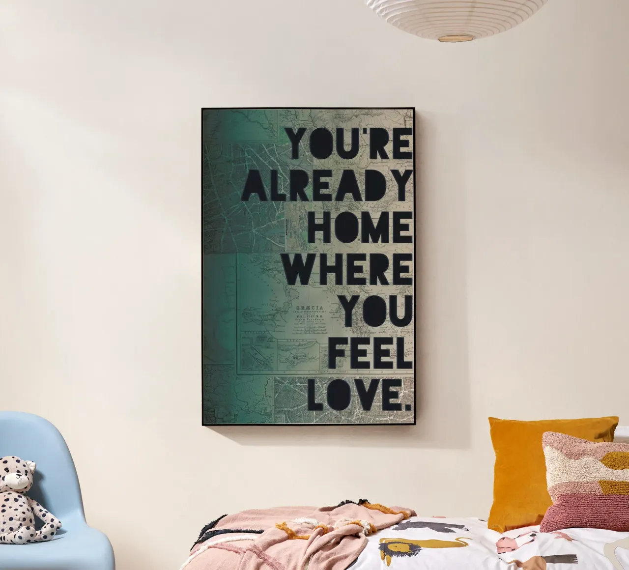 Home acryl van Leah Flores