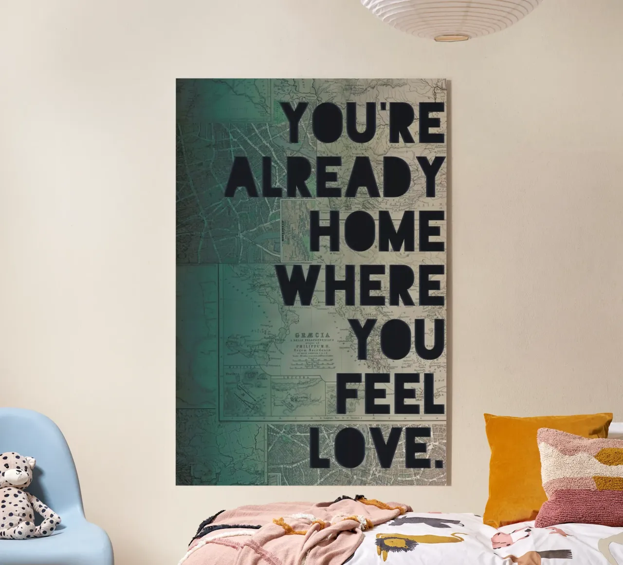 Home acryl van Leah Flores