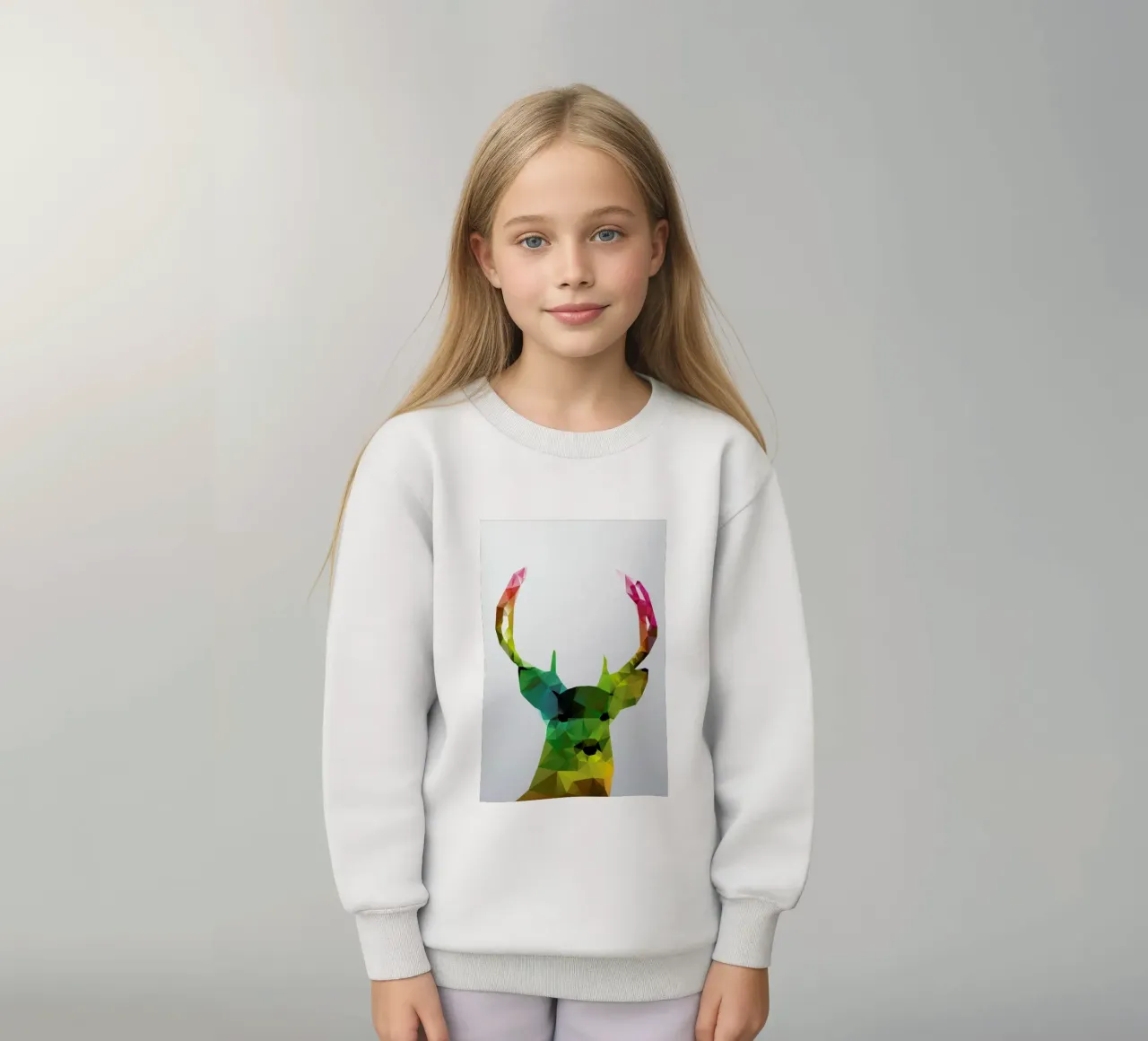 Crystal Deer kids sweatshirt by Three Of The Possessed