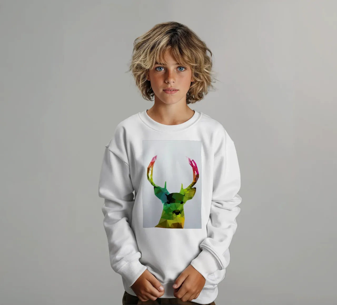 Crystal Deer kids sweatshirt by Three Of The Possessed