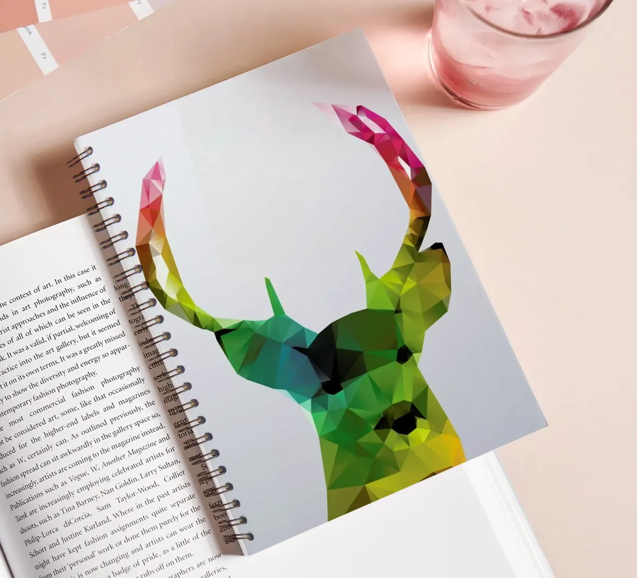 Crystal Deer spiral notebook by Three Of The Possessed
