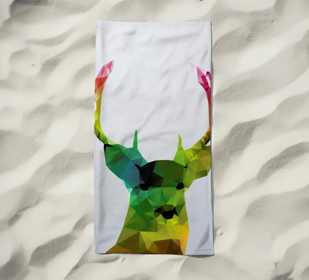 Crystal Deer beach towel by Three Of The Possessed