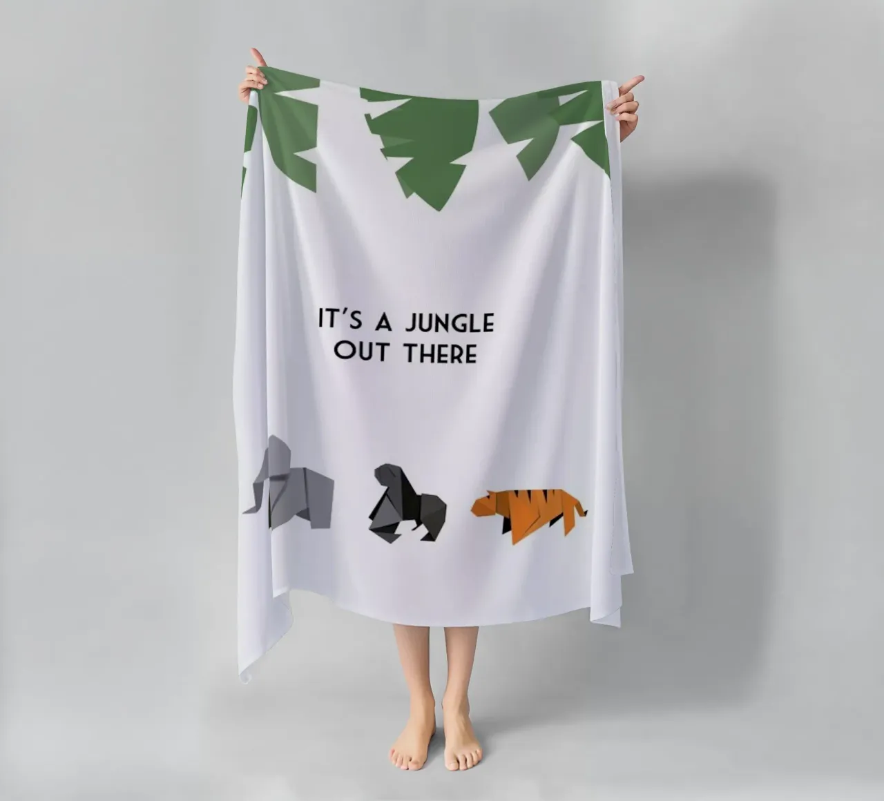Jungle beach towel by Trabolt Design