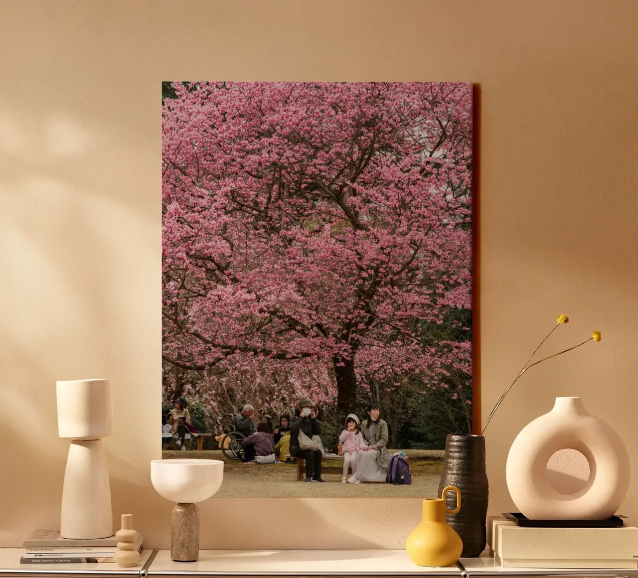 Fiori di ciliegio rosa in Giappone tela da Marcel Bisig