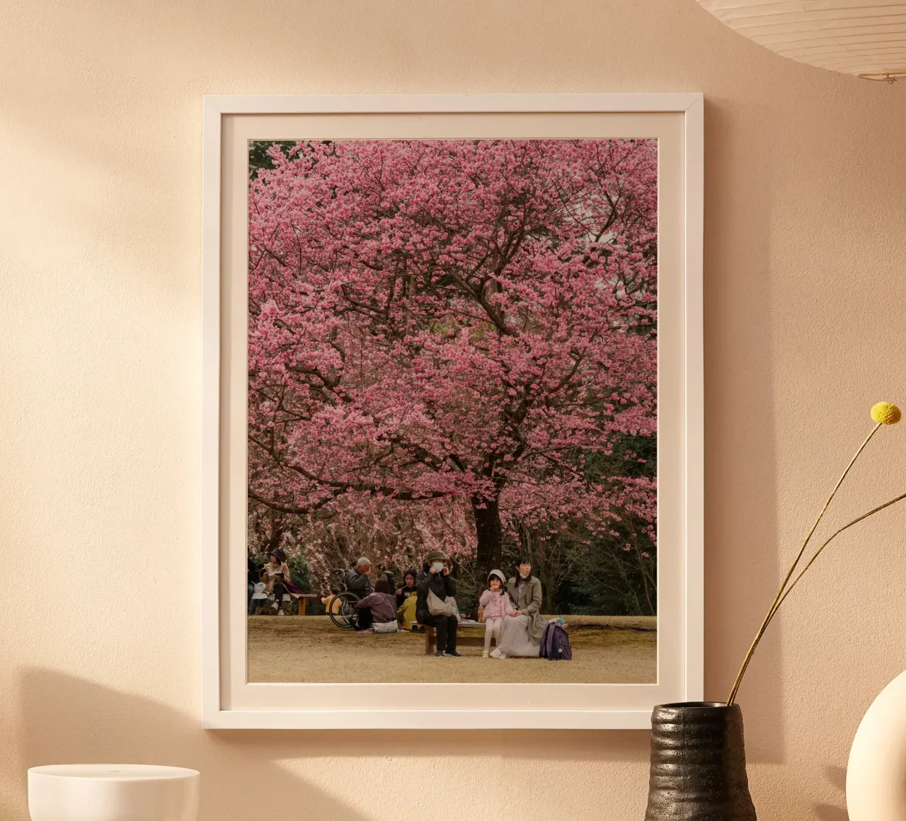 Fiori di ciliegio rosa in Giappone carta hahnemühle da Marcel Bisig