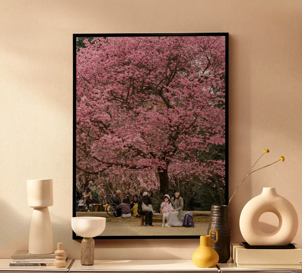 Fiori di ciliegio rosa in Giappone carta hahnemühle da Marcel Bisig