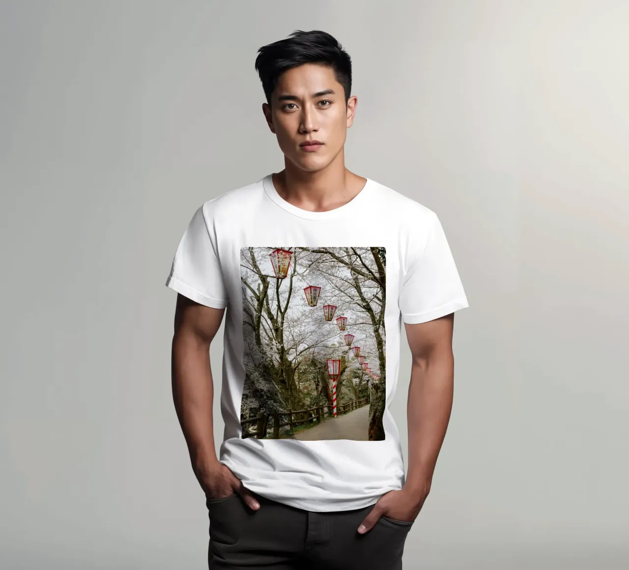 Parco dei ciliegi in fiore in Giappone t-shirt da Marcel Bisig