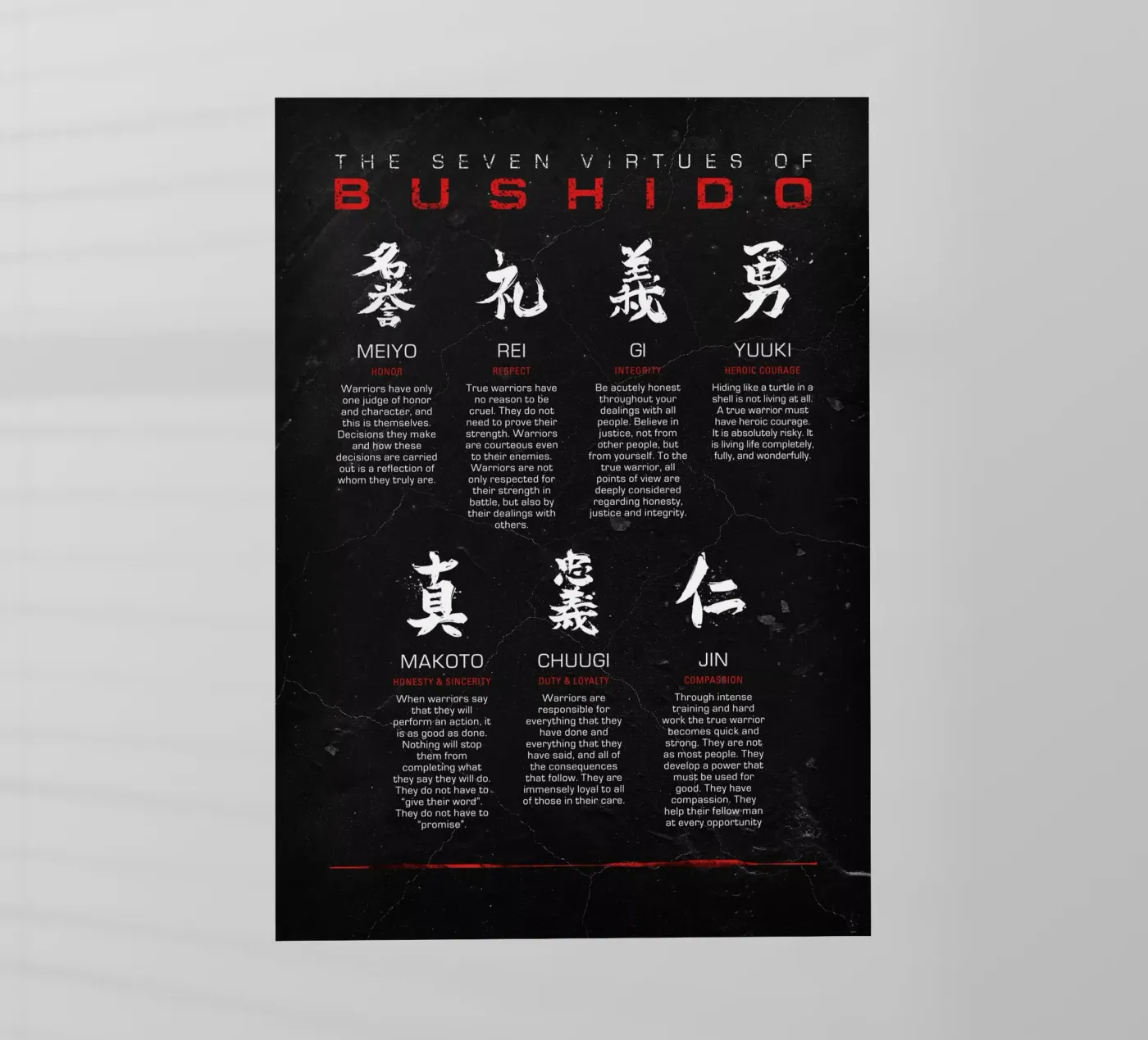 Bushido Code Backlit Folie von nabakumov