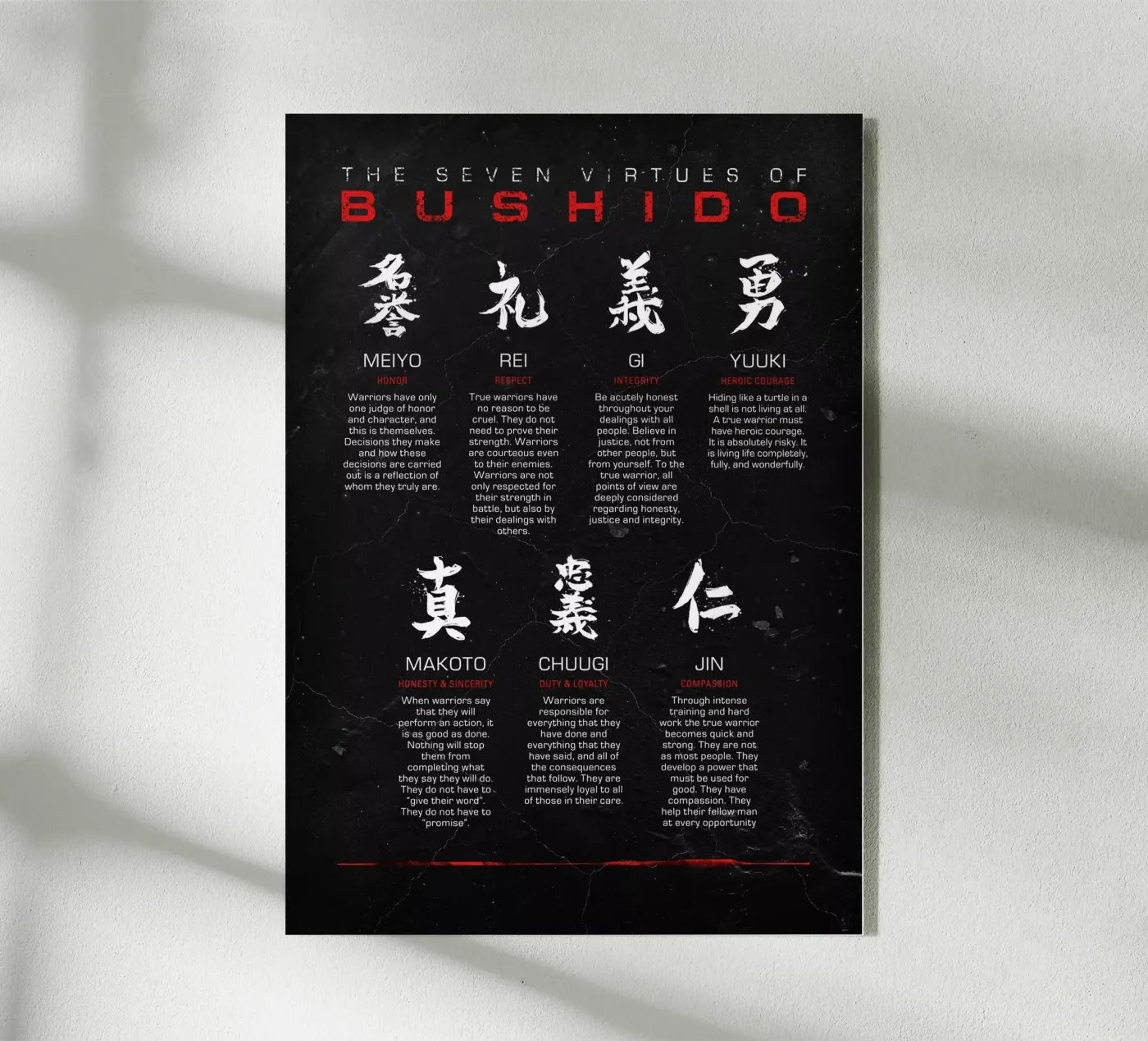 Bushido Code Acryl-Glas von nabakumov