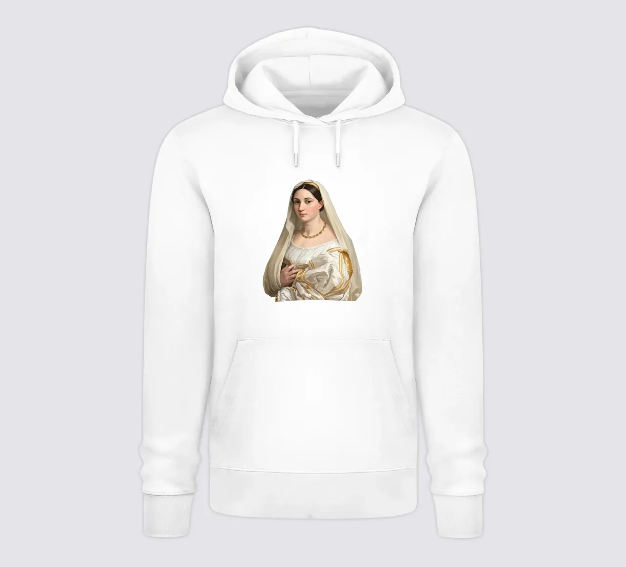 Donna con velo Lowpoly felpa con cappuccio da Low Profile